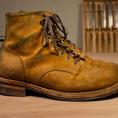 Oldspeed Service Boot 6” in Horween Tan Latigo Rough Out