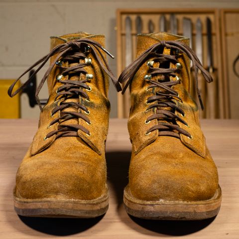 Oldspeed Service Boot 6” in Horween Tan Latigo Rough Out