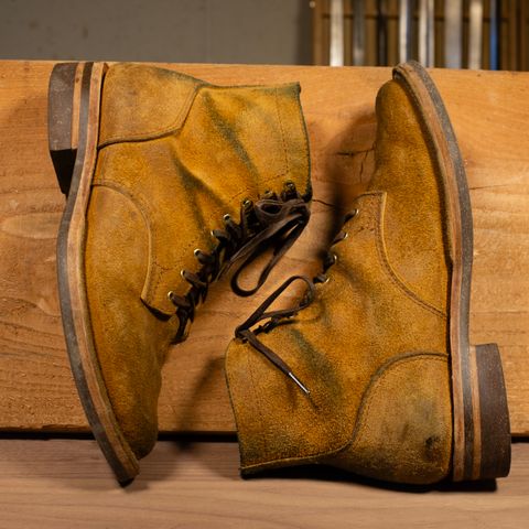 Oldspeed Service Boot 6” in Horween Tan Latigo Rough Out