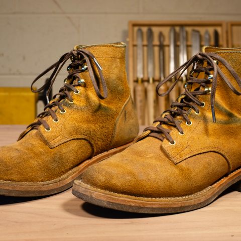 Oldspeed Service Boot 6” in Horween Tan Latigo Rough Out