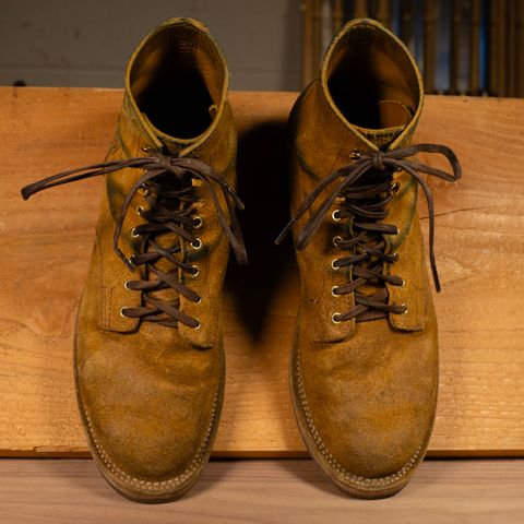 Oldspeed Service Boot 6” in Horween Tan Latigo Rough Out