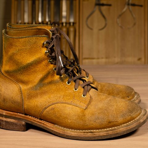 Oldspeed Service Boot 6” in Horween Tan Latigo Rough Out