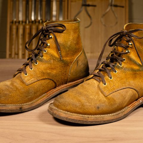 Oldspeed Service Boot 6” in Horween Tan Latigo Rough Out