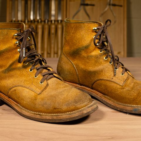 Oldspeed Service Boot 6” in Horween Tan Latigo Rough Out