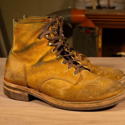 Oldspeed Service Boot 6” in Horween Tan Latigo Rough Out