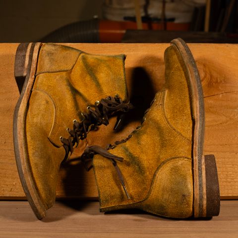 Oldspeed Service Boot 6” in Horween Tan Latigo Rough Out