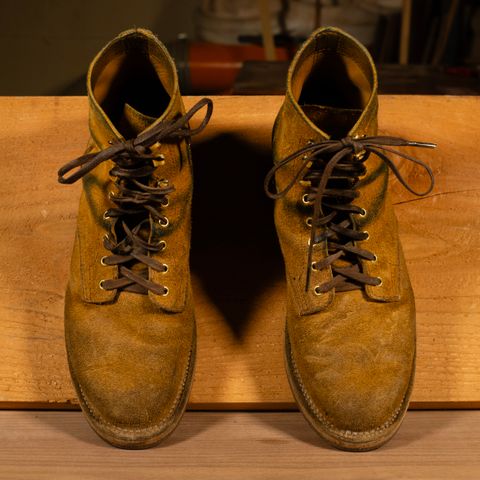 Oldspeed Service Boot 6” in Horween Tan Latigo Rough Out