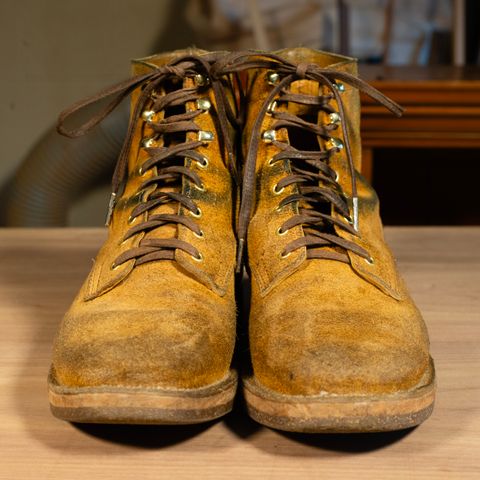 Oldspeed Service Boot 6” in Horween Tan Latigo Rough Out