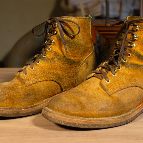 Oldspeed Service Boot 6” in Horween Tan Latigo Rough Out