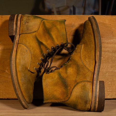 Oldspeed Service Boot 6” in Horween Tan Latigo Rough Out