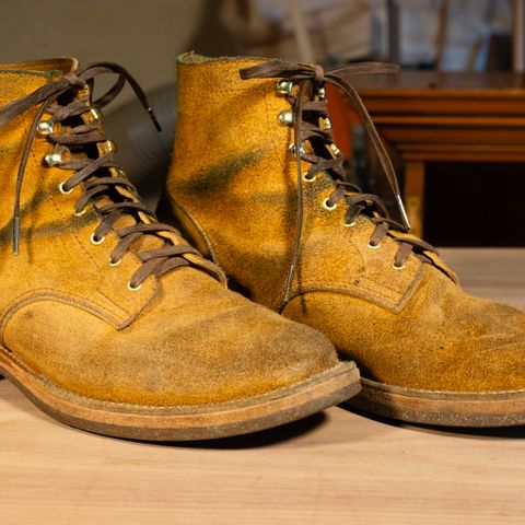 Oldspeed Service Boot 6” in Horween Tan Latigo Rough Out