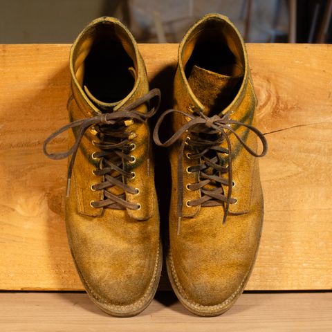 Oldspeed Service Boot 6” in Horween Tan Latigo Rough Out