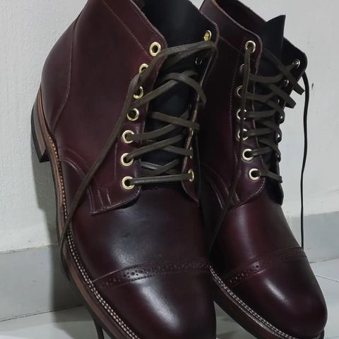 View photo of Viberg Service Boot in Horween Color 8 Chromexcel