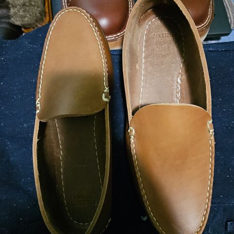 Oak Street Bootmakers Slip Moc in Horween Natural Chromexcel