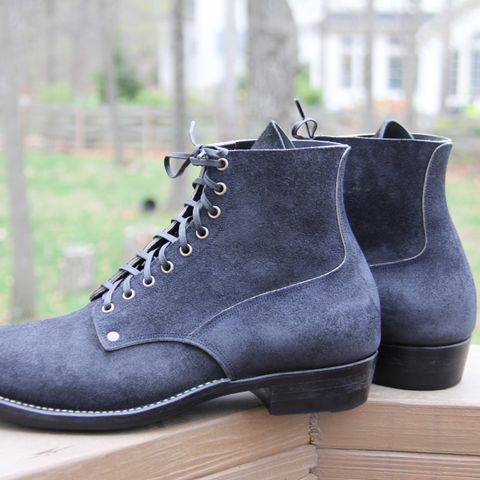 NF Bootmaker Fritz Boot in Horween Navy Chamois Roughout