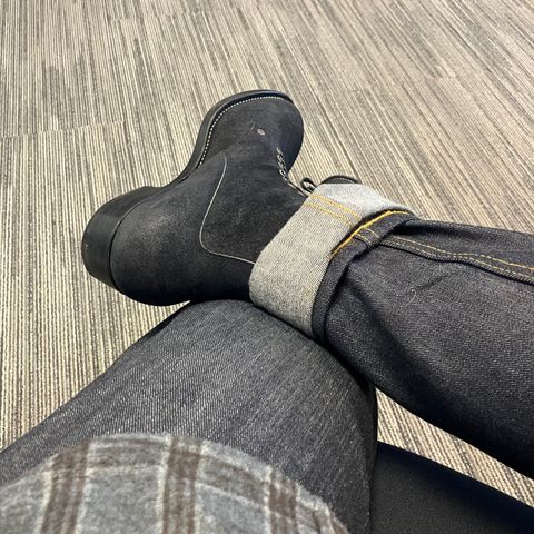 NF Bootmaker Fritz Boot in Horween Navy Chamois Roughout