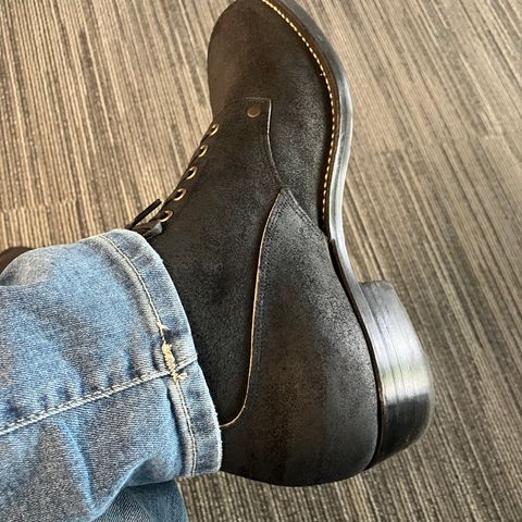 NF Bootmaker Fritz Boot in Horween Navy Chamois Roughout