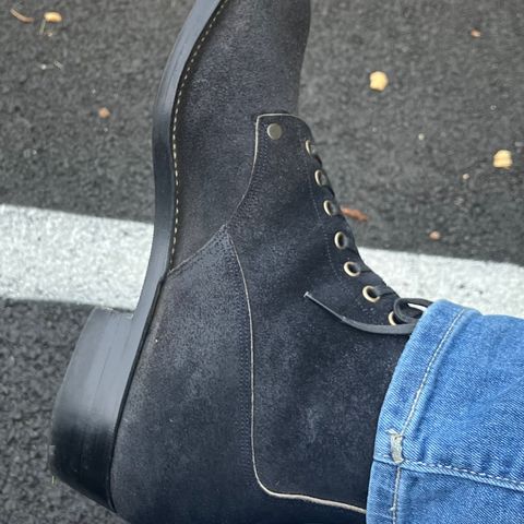 NF Bootmaker Fritz Boot in Horween Navy Chamois Roughout
