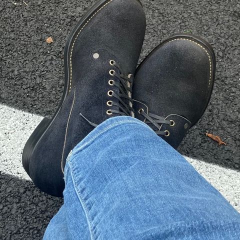 NF Bootmaker Fritz Boot in Horween Navy Chamois Roughout