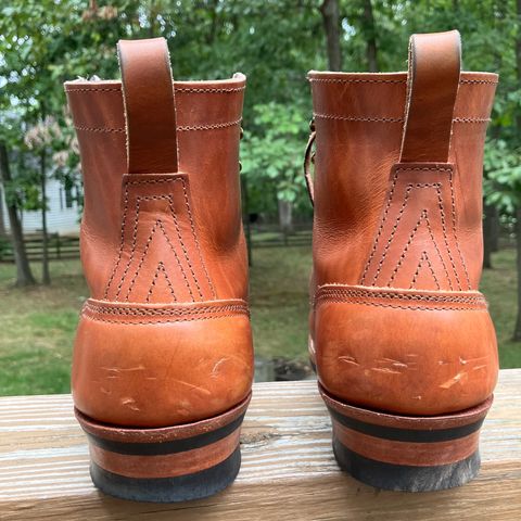 Nicks Moc Toe in Wickett & Craig Natural Double Stuffed