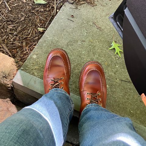 Nicks Moc Toe in Wickett & Craig Natural Double Stuffed