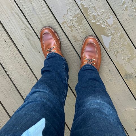 Nicks Moc Toe in Wickett & Craig Natural Double Stuffed