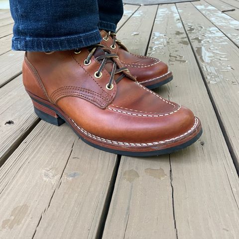 Nicks Moc Toe in Wickett & Craig Natural Double Stuffed