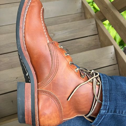 Nicks Moc Toe in Wickett & Craig Natural Double Stuffed