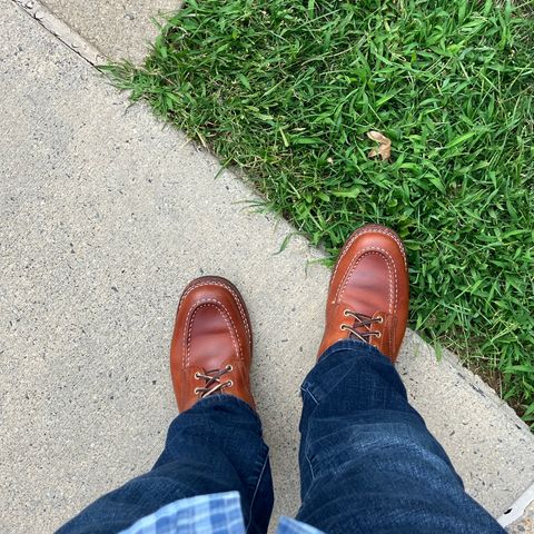 Nicks Moc Toe in Wickett & Craig Natural Double Stuffed