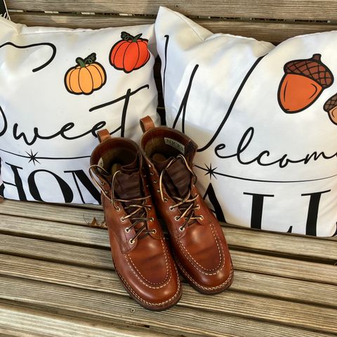 Nicks Moc Toe in Wickett & Craig Natural Double Stuffed