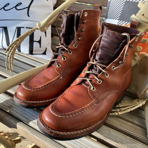 Nicks Moc Toe in Wickett & Craig Natural Double Stuffed