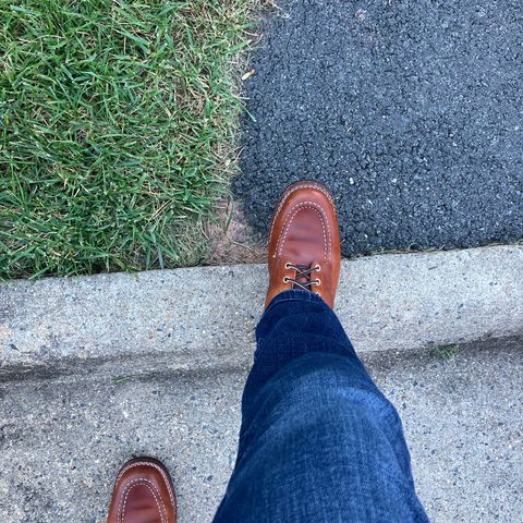 Nicks Moc Toe in Wickett & Craig Natural Double Stuffed