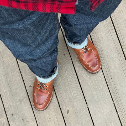Nicks Moc Toe in Wickett & Craig Natural Double Stuffed