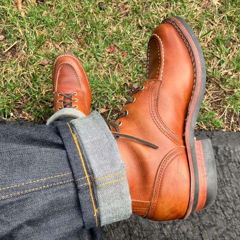 Nicks Moc Toe in Wickett & Craig Natural Double Stuffed