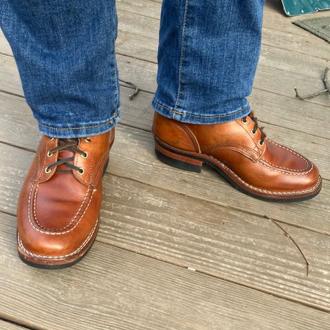 Nicks Moc Toe in Wickett & Craig Natural Double Stuffed