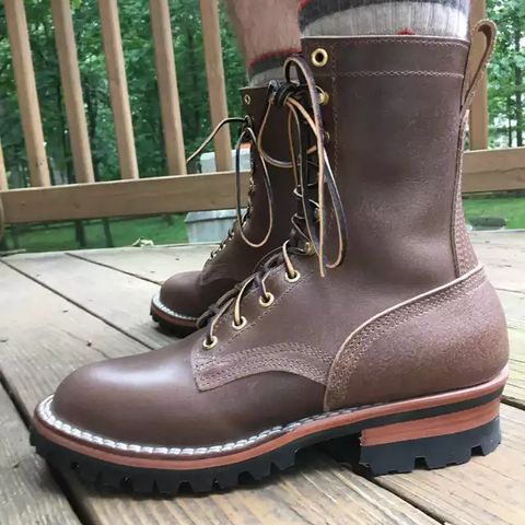 Nicks Urban Logger in Horween Natural Waxed Flesh