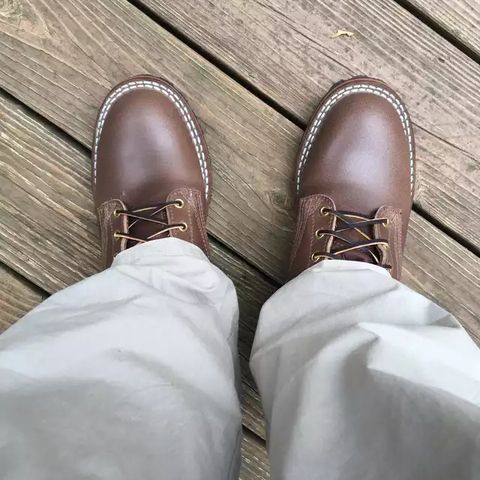 Nicks Urban Logger in Horween Natural Waxed Flesh