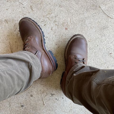 Nicks Urban Logger in Horween Natural Waxed Flesh