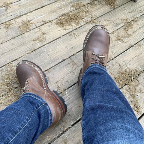 Nicks Urban Logger in Horween Natural Waxed Flesh