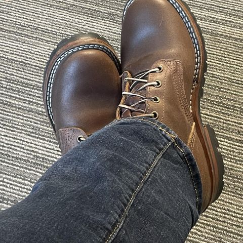 Nicks Urban Logger in Horween Natural Waxed Flesh
