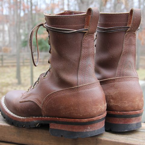 Nicks Urban Logger in Horween Natural Waxed Flesh