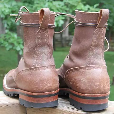 Nicks Urban Logger in Horween Natural Waxed Flesh