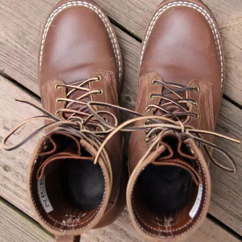 Nicks Urban Logger in Horween Natural Waxed Flesh