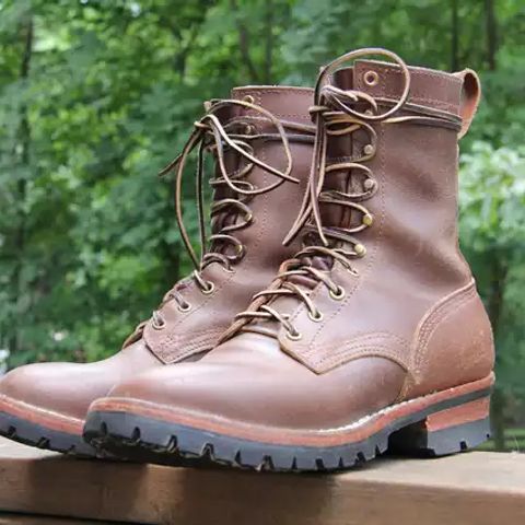 Nicks Urban Logger in Horween Natural Waxed Flesh