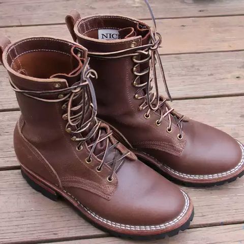 Nicks Urban Logger in Horween Natural Waxed Flesh