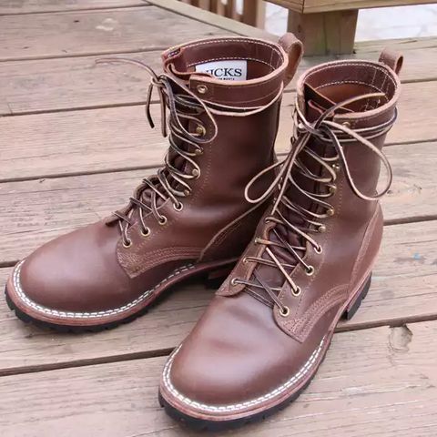 Nicks Urban Logger in Horween Natural Waxed Flesh