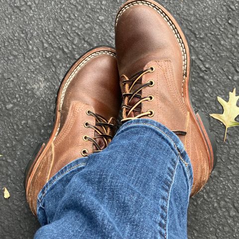 Nicks Urban Logger in Horween Natural Waxed Flesh