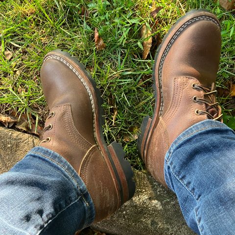 Nicks Urban Logger in Horween Natural Waxed Flesh