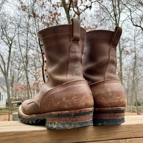 Nicks Urban Logger in Horween Natural Waxed Flesh