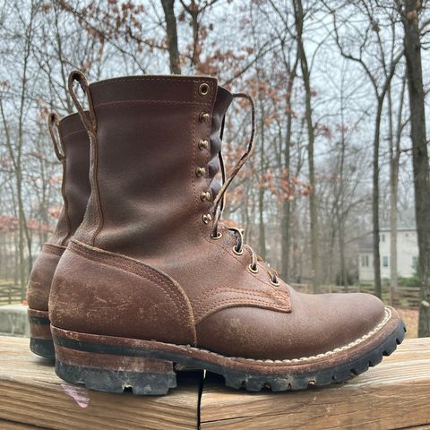 Nicks Urban Logger in Horween Natural Waxed Flesh